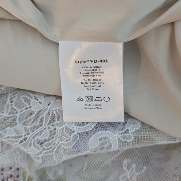 V.  Chapman Rosamund Organza Strapless Sweetheart Corset Drop-Waist Maxi 12 NWT - Picture 14 of 15